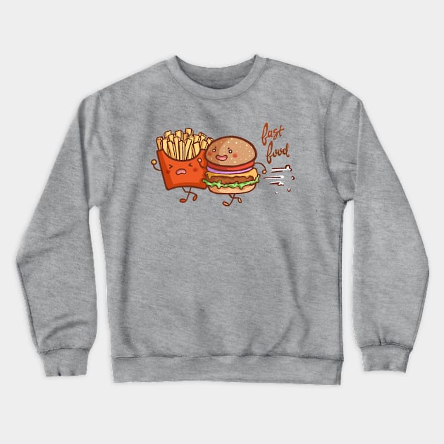 Fast Food Crewneck Sweatshirt by mschibious